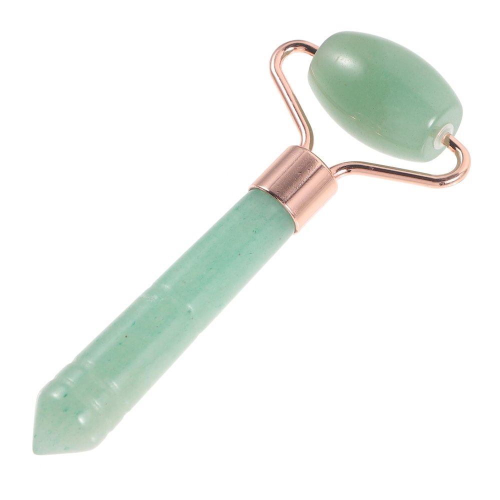 Beavorty Portable Facial Roller Massager Tool for Skin Care Jade Facial Massage Roller for Relaxation and Aging for Face Neck and Eye Area