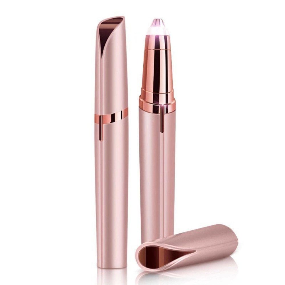 KmoNo Electric Eyebrow Trimmer, Rechargeable Model Eyebrow Trimmer, Beauty Trimmer for Beauty, Make-Up, Personal Care and So On. Rose-Gold