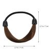 KALLORY 6pcs Wig Elastic Hair Band Wig Hairpiece Christmas Fake Ponytail Xmas Hair Wig Ponytail Wrap Fake Hair Stretchy Hair Ties Ponytail Hair Bands Plastic Miss No Elastic Ring view 4