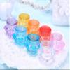 40 Pcs Empty 5 Grams Acrylic Clear Round Jars Sample Empty Container Plastic Travel Pot Jar Lip Balm Pots With Lids 2 Mini Spatulas For Cosmetics Acrylic Powder Jars With Lids Labels view 4