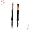 Beaupretty 2pcs Spiral rod mascara brush spooly for eyelashes eyelash comb and double ended spoolie brush eyebrow spoolie mini makeup brush for makeup eyes eyebrow brush view 1