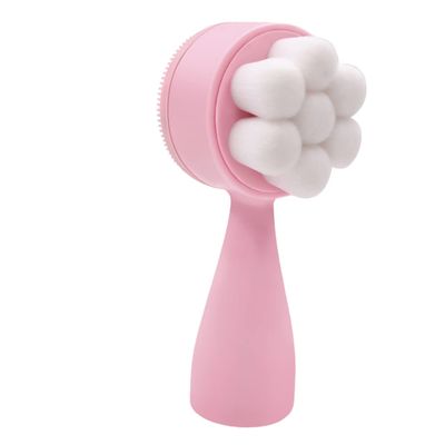 Double Sided Facial Cleansing Brush Skin Care for Teen Girls Facial Scrubber Silicone face Cleansing Brush face Scrub exfoliating wash Massage Household Miss