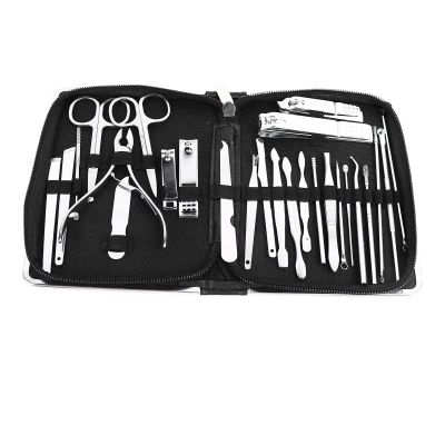 26Pcs Nail Clipper Kit, Professional Stainless Steel Manicure Set, Lightweight Nail Pedicure Kit for Home, Nail Care Tools