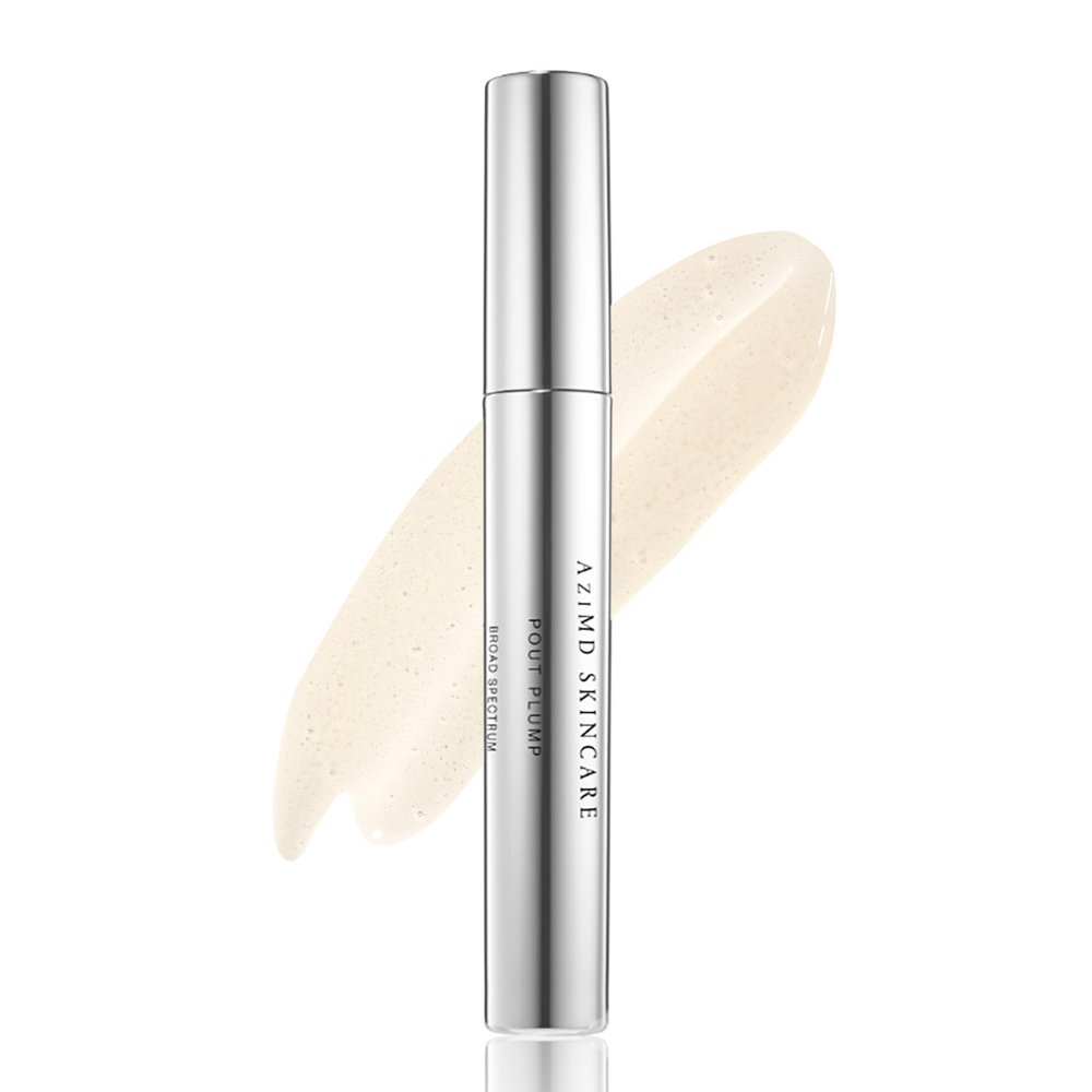 AziMD Skincare Pout Plump 30 - Sunscreen Lip Plumper Lip Gloss with SPF 30 with Ceramides and Broad-Spectrum Protection