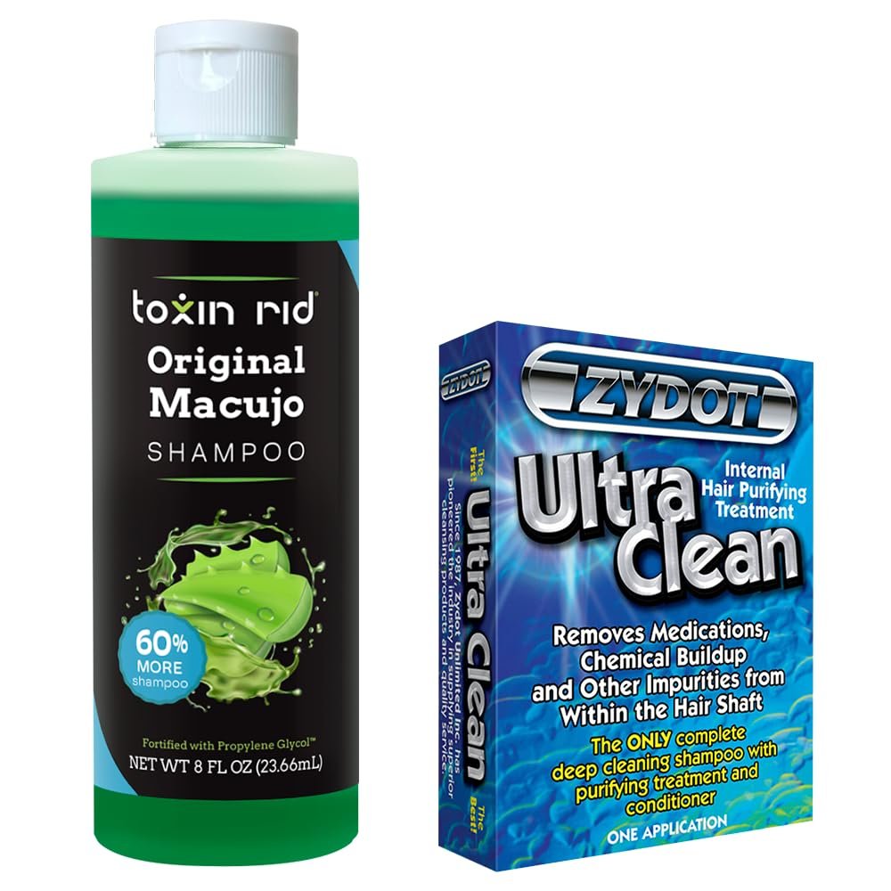 Macujo Original Method Hair Detox Shampoo - Toxin and Follicle Removal with Aloe Vera and Zydot Ultra Clean