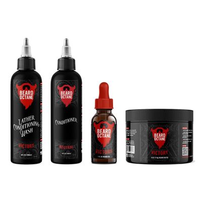 Beard Octane Total Beard Grooming Kit - (Victory - Yuzu, Labdanum & Fresh Ozone
