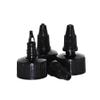 100pcs/lot Black Twist Top Caps, Bottle Cap Size (24/410) Replacement Caps for Squeeze Bottles Angelus Paint Bottles view 1