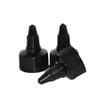 100pcs/lot Black Twist Top Caps, Bottle Cap Size (24/410) Replacement Caps for Squeeze Bottles Angelus Paint Bottles view 2