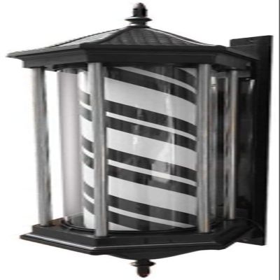 Light LED Barber Pole,Waterproof Barber Shop LED Barbers Pole Rotating Wall Lights Hair Salon Logo Salon Shop Sign Outdoor Outdoor Wall Lamp Decor (Color : A, Size : 80CM)