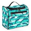 A Flock Of Dolphins In The Sea Hanging Travel Toiletry Bag for Women Girls, Waterproof Makeup Organizer Bag Case with Compartments, Portable Bathroom Cosmetic Storage Bag Pouch Holder view 1