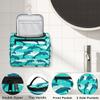 A Flock Of Dolphins In The Sea Hanging Travel Toiletry Bag for Women Girls, Waterproof Makeup Organizer Bag Case with Compartments, Portable Bathroom Cosmetic Storage Bag Pouch Holder view 3