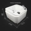 ZGNMK Acrylic Foot Bath, with Gradient Colorful Lights Foot Spa, Foot Massager with Heater, Foot spa and Massager with Heater, Bubble, Infrared with Temperature Control view 2