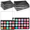 Ziliny 6 Pcs Empty Magnetic Makeup Palette with Clear Top Eyeshadow Palette Travel Makeup Pan DIY Dispensing Storage Box for Eyeshadow Lipstick Blush Powder Pigment, 2 Sizes view 1