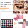Ziliny 6 Pcs Empty Magnetic Makeup Palette with Clear Top Eyeshadow Palette Travel Makeup Pan DIY Dispensing Storage Box for Eyeshadow Lipstick Blush Powder Pigment, 2 Sizes view 4