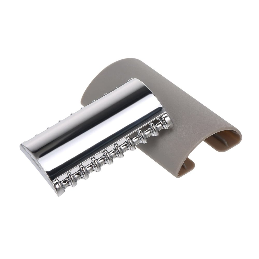 Layhou Double Edge Safety Razor Stainless Steel Open Comb Head Men Safety Razor Head Beard Shaving Tool for Barber Male Home Use