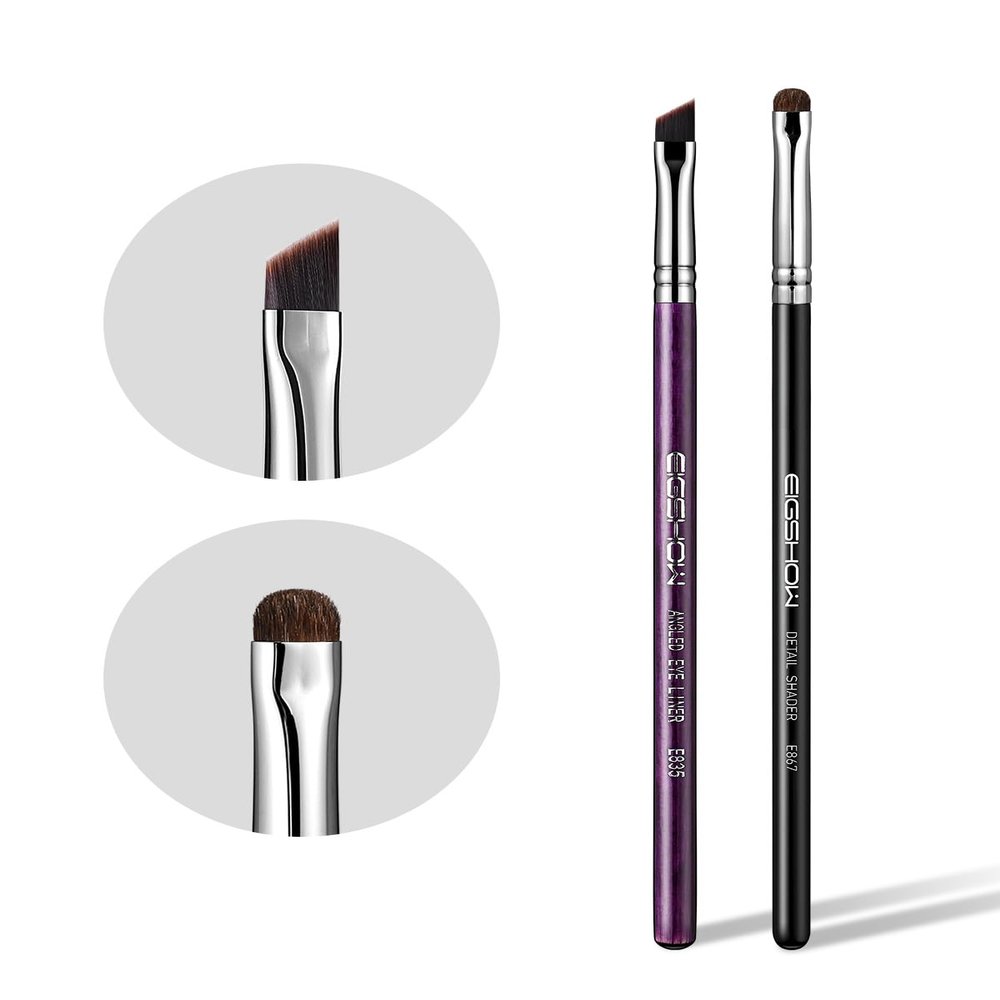 EIGSHOW Concealer Brush & Eyeliner Brush Fine Angled PRO Precision Gel Eye Liner Makeup Brush Detail Shader Makeup Brush for Blending Eyeshadow, Concealing Small Blemishes and Imperfections