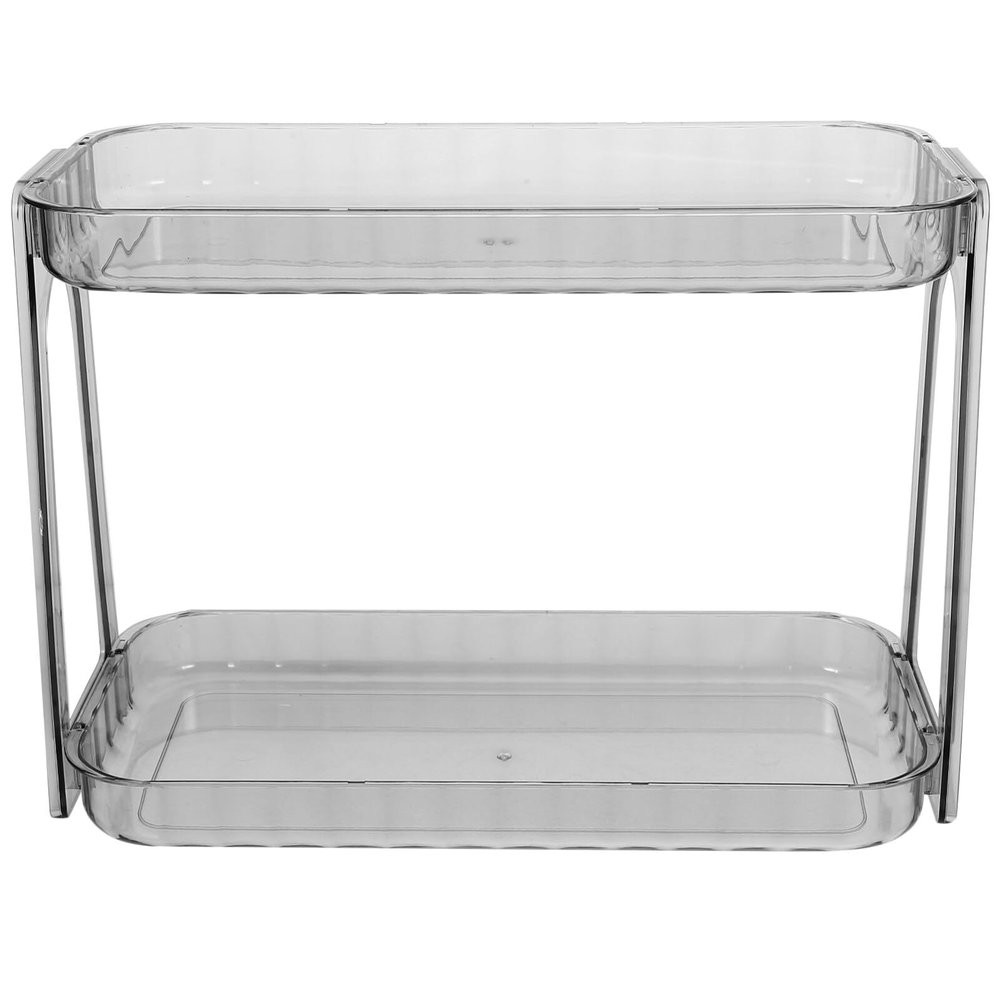 Alipis Bathroom Countertop Shelf Stylish Organizer for Makeup and Toiletries Elegant Transparent Design for Bathroom and Kitchen Storage