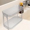 Alipis Bathroom Countertop Shelf Stylish Organizer for Makeup and Toiletries Elegant Transparent Design for Bathroom and Kitchen Storage view 4