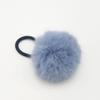 ECYC Ltd 2 Pcs Cute Pom Pom Hair Ties Faux Fur PomPom Hair Band Soft Fluffy Faux Fur Ball Hair Ties Elastic Seamless Hair Ties Ponytail Holders Big Pom Pom Hair Ropes for Women Girls Kids Toddlers view 2