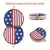 Augenstern Travel Makeup Mirror Novelty-us-American-Flag Foldable Cosmetic Mirror Pocket Mirror view 3
