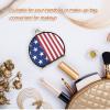 Augenstern Travel Makeup Mirror Novelty-us-American-Flag Foldable Cosmetic Mirror Pocket Mirror view 4