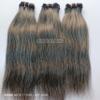 100% Raw Unprocessed Indian Grey Straight Human Hair Weft (3 Bundles), Natural Grey Salt and pepper 3 Bundle (100 grams x 3-300 Grams) - 3 Bundle deal (12/12/12) view 2