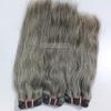 100% Raw Unprocessed Indian Grey Straight Human Hair Weft (3 Bundles), Natural Grey Salt and pepper 3 Bundle (100 grams x 3-300 Grams) - 3 Bundle deal (12/12/12) view 4