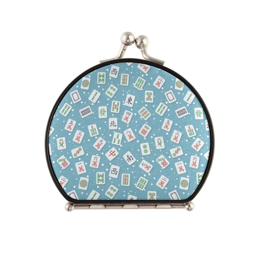 Augenstern Travel Makeup Mirror Mahjong-Hipster-China Foldable Cosmetic Mirror Pocket Mirror