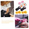 ABOOFAN 2sets Silicone Cuticle Scissors Protector Cap Cat Design Safe Tweezer Covers for Nail Care 6pcs*2 view 3