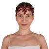 LIMELIA Bride Pediment for Henna Wedding | Glitter Bridal Hair Accessories, Crowns for Birthday Pageant Costume Party | Sultan Design - Red view 1