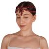 LIMELIA Bride Pediment for Henna Wedding | Glitter Bridal Hair Accessories, Crowns for Birthday Pageant Costume Party | Sultan Design - Red view 3