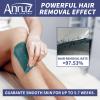 Anruz Waxing Kit for Women Men - Wax Kit for Hair Removal with Silicone Bowl,4 Bags Hard Waxing Beads and 30 Sticks - at Home Use Wax Warmer for Full Body, Bikini, Eyebrow, Face, Sensitive Skin view 3