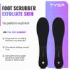 TYGA Foot Scrubber and Foot Buffer - Course & Fine Double-Sided Foot Rasp for Wet and Dry Use - Effective Dead Skin Remover for Cracked Feet (Black) (2 Pack) view 2