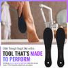 TYGA Foot Scrubber and Foot Buffer - Course & Fine Double-Sided Foot Rasp for Wet and Dry Use - Effective Dead Skin Remover for Cracked Feet (Black) (2 Pack) view 4