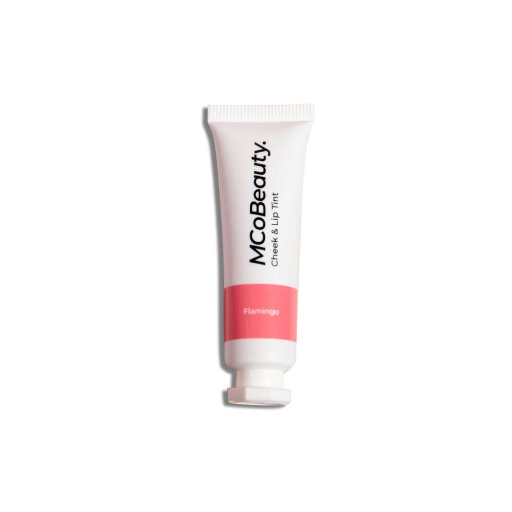 MCoBeauty - Cheek and Lip Tint - Dewy Gel-Cream Formula for Buildable Color - Multi-Use, Soft Radiant Finish - Flamingo, Peach Coral Shade - Tinta para Labios, Liquid blush for Cheeks & Lips