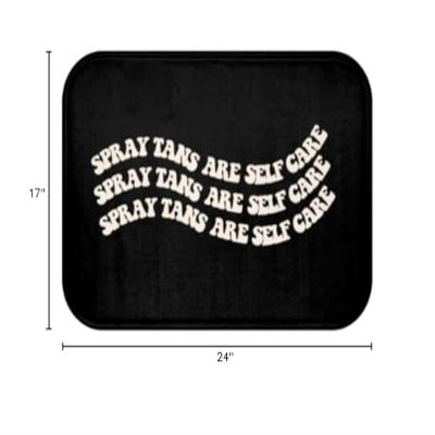 Spray Tan Tent Mat, Spray Tans are Self Care, Anti-Slip Mat, Spray Tanning Mat, Salon Decor, Mobile Spray Tan Artist, Tanning Studio Decor, Mobile Spray Tanning, Tanning Tent Mat (24"  17")