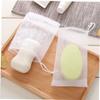 Beavorty 100pcs Double Layer Foaming Nets for Soap and Facial Cleansing Multi-Purpose Handcrafted Mesh Pouch Hanging Buckle Efficient Bubble Maker for Bath Shower Use view 3