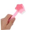 Beavorty Portable Facial Cleansing Brush Dual-Sided Face Scrubber for Deep Skin Care Ergonomic Design for Home Travel Use Pink view 4