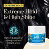 Jam Hair Braiding Gel  Extreme Hold with Shine for Braids, Twists & Curls  Infused with Acai Berry, Grapeseed Oil & Melon for Frizz Control & Long-Lasting Style (4 oz) view 2