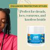 Jam Hair Braiding Gel  Extreme Hold with Shine for Braids, Twists & Curls  Infused with Acai Berry, Grapeseed Oil & Melon for Frizz Control & Long-Lasting Style (4 oz) view 4