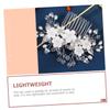Beavorty 2pcs Lovely Flower Elements Hair Comb for Brides Elegant Decorative Side Comb Clip Lightweight Wedding Hair Accessory for Special Occasions Parties and Daily Wear view 2