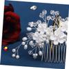 Beavorty 2pcs Lovely Flower Elements Hair Comb for Brides Elegant Decorative Side Comb Clip Lightweight Wedding Hair Accessory for Special Occasions Parties and Daily Wear view 3