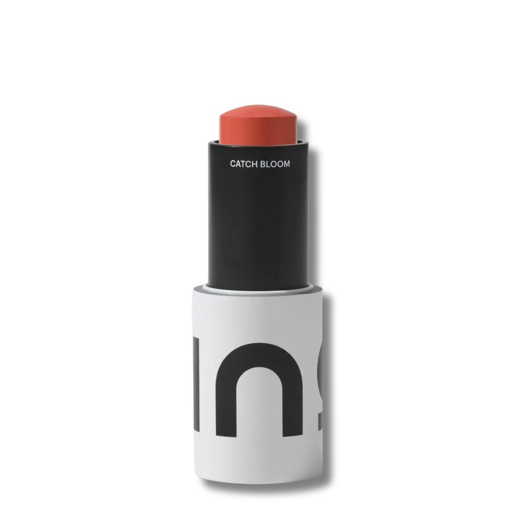 INO Catch Bloom Tinted Lip & Cheek Blush Cream Stick Peony Warm Pink SPF 30+, Pure Hydrolyzed Marine Collagen, 8.77gr (Daylily Warm Peach, Standart)