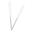Beavorty 4pcs Stainless Steel Makeup Spatula Handle Mixing Tool for Cosmetics Paint and Nail Art Easy to Clean for Home and view 3