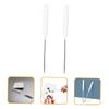 Beavorty 4pcs Stainless Steel Makeup Spatula Handle Mixing Tool for Cosmetics Paint and Nail Art Easy to Clean for Home and view 4
