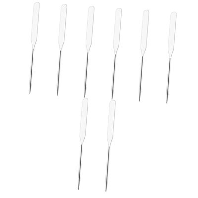 FOMIYES 8pcs Stainless Steel Makeup Spatula Mixing Tool for Nail Art Foundation Lipsticks and Pigments and Easy to Clean Cosmetic Stirring Rod