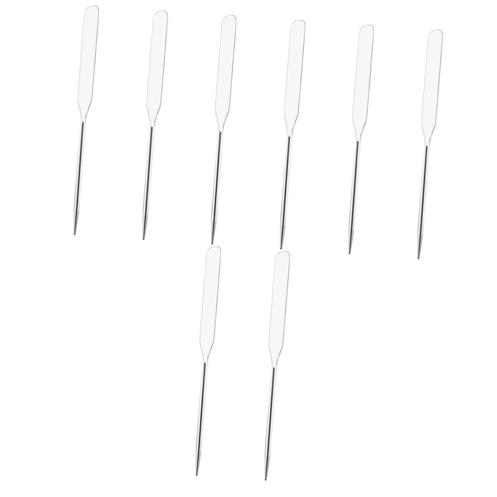 FOMIYES 8pcs Stainless Steel Makeup Spatula Mixing Tool for Nail Art Foundation Lipsticks and Pigments and Easy to Clean Cosmetic Stirring Rod