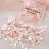 3D Nail Art Crushed Sea For Shell Irregular Natural Abalone Slices Nail Art Sequins Manicure Nail Nail Pearls For Nail Art Nail Pearls And Rhinestones/gems Nail Pearl view 3