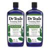 Dr Teal's Foaming Bath with Pure Epsom Salt, Relax & Relief with Eucalyptus & Spearmint, 34 fl oz (Pack of 2) view 1