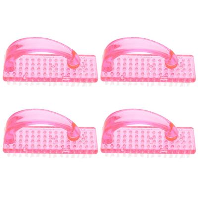 Beaupretty 4pcs Fingernail Cleaning Brush Nail Scrubbers for Fingernails and Toes Ergonomic Grip for Easy Use Gentle Bristles for Healthy Nails for Home and Salon